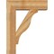 Ekena Millwork Funston Block Rough Sawn Bracket w/ Offset Brace, Western Red Cedar, 8"W x 26"D x 34"H BKT0806X26X34FST05RWR - alternate 3